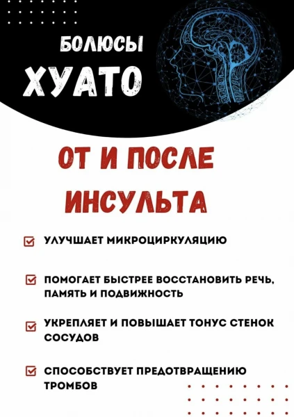 Болюсы "Хуа То" от инсульта и головной боли (Улучшение кровообращения)