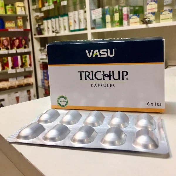 Soch to'kilishi qarshi kapsulalar VASU Trichap Capsules.