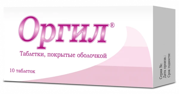 ORGIL tabletkalari 500mg N10