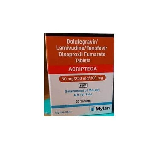 AKRIPTEGA tabletkalari 50 mg/300 mg/300 mg N30