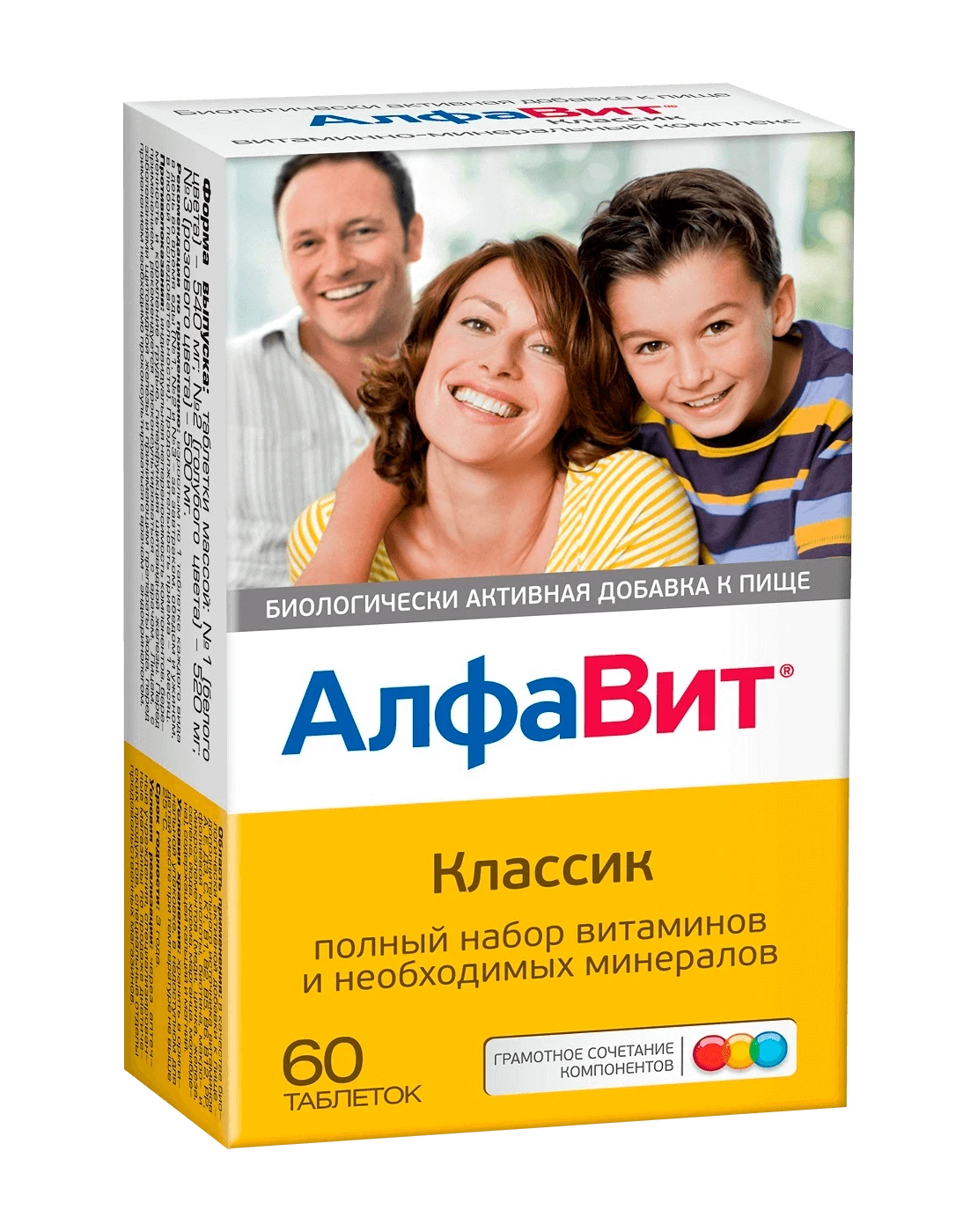 ALFAVIT KLASSIK tabletkalari 540mg N60