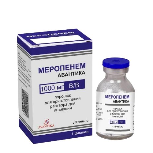 MEROPENEM AVANTIKA poroshok 1000mg N1
