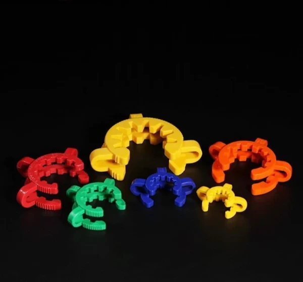 Зажимы для шарнирной 
стеклянной посуды, размер шва 
24/29, цвет зеленый