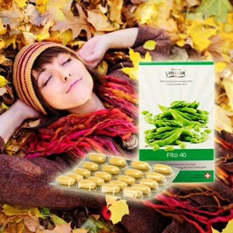 Фито-40 (изофлавоны сои в капсулах) Vivasan, Швейцария