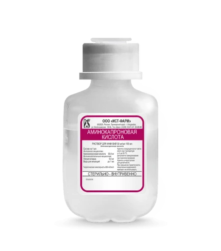 AMINOKAPRONOVAYA KISLOTA eritma 100ml 50mg/ml