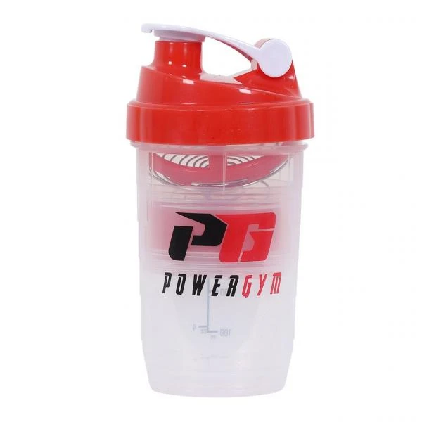 Шейкер PowerGym для спортивного питания 3в1, 500 мл