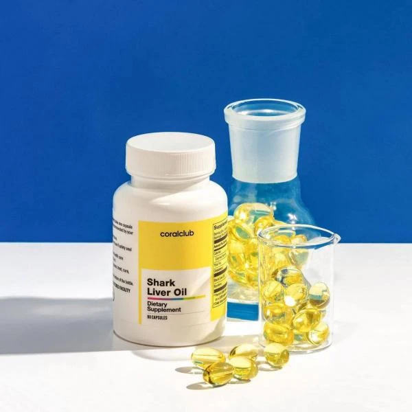 Жирные капсулы Coral Club Жир печени акулы плюс (60 капсул)