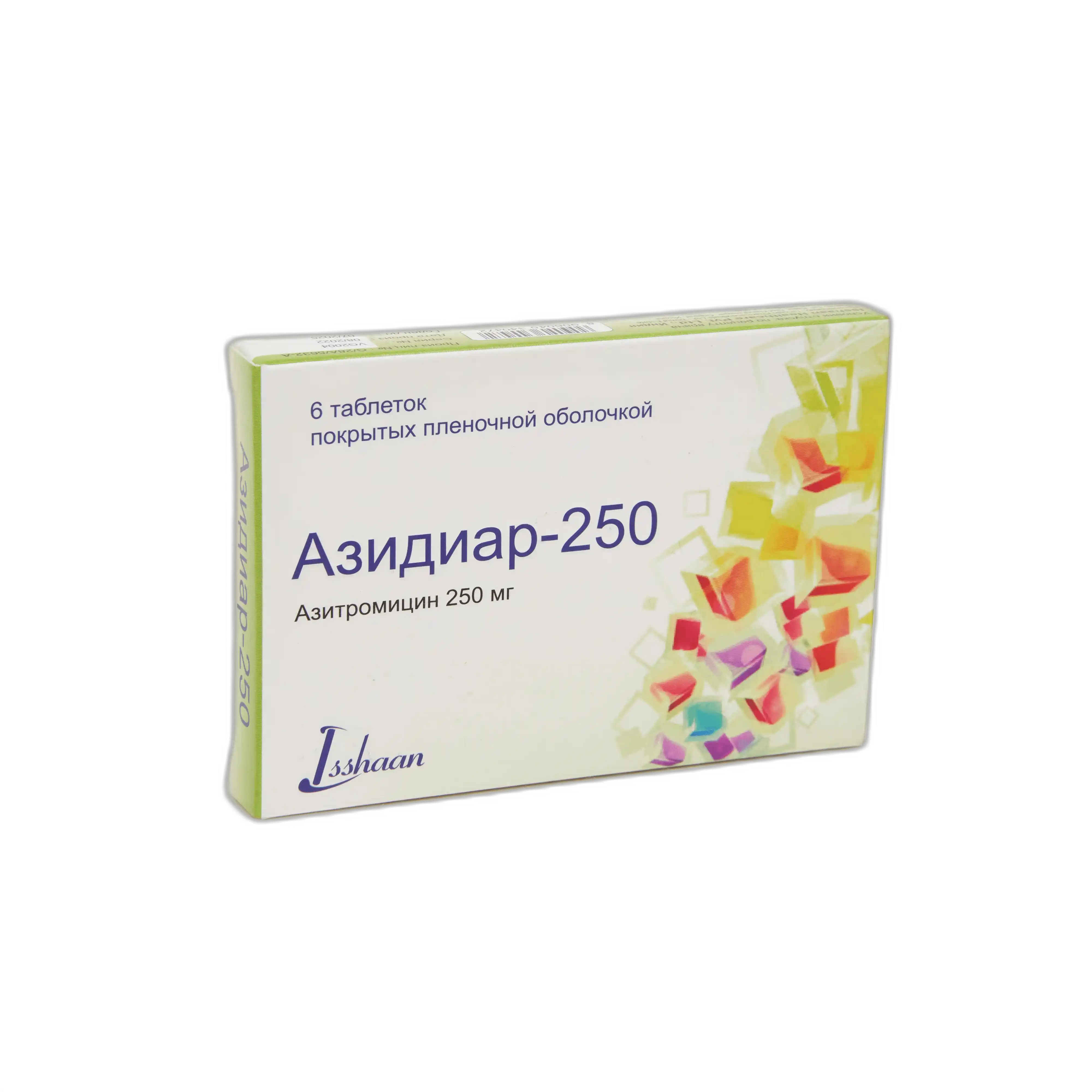 AZIDIAR 250 tabletkalari 250mg N6