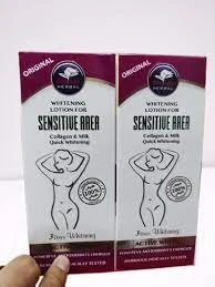 Nozik joylar uchun sut va kollagenli Alatar oqartiruvchi krem