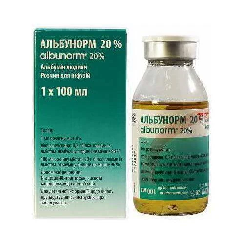 ALBUNORM infuziya uchun eritma 50g 5%