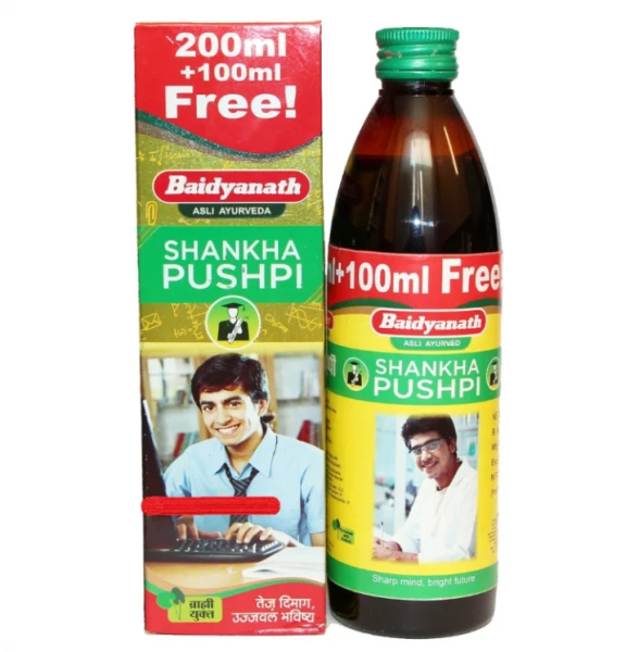 Miya, xotira va yaxlit salomatlik uchun sirop (Shankha baidyanath)