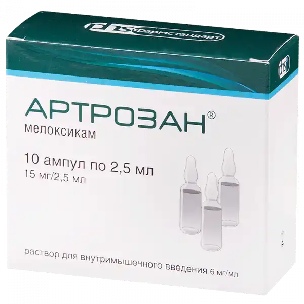 ARTROZAN inyeksiya uchun eritma 2,5ml 6mg/ml N10