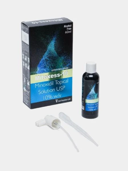 Сыворотка для роста волос и бороды Minoxidil Mitoxess Topical Solution USP 10%, 60 мл