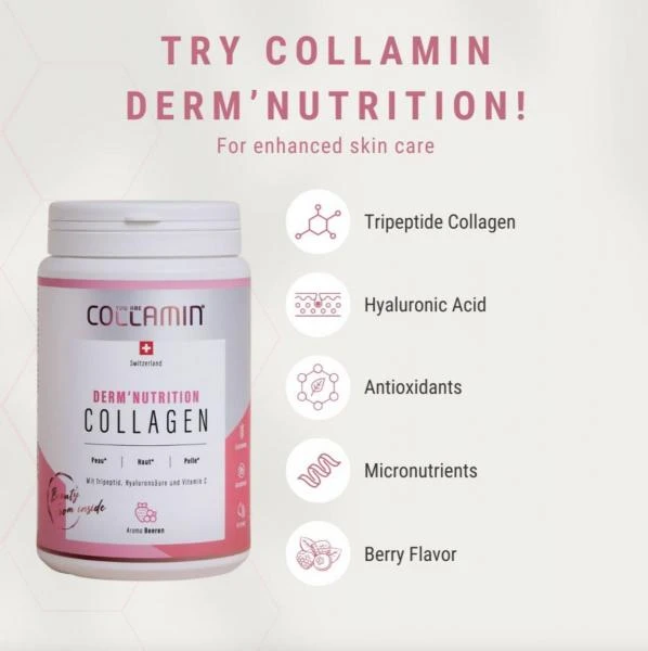 Derm'Nutrition muammoli teri uchun tabiiy asosda kollagen