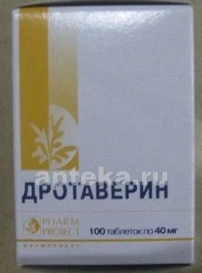 DROTAVERIN 0,04 tabletkalari N100