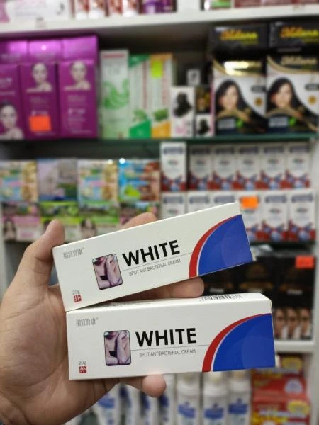 Vitiligo oq dog'lar uchun antibakterial krem