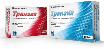 TRANZIK inyeksiya uchun eritma 5ml 250mg/5ml N10