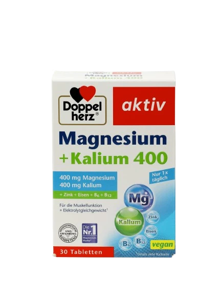 DOPPELGERS AKTIV MAGNIY+KALIY 400 tabletkalari N30