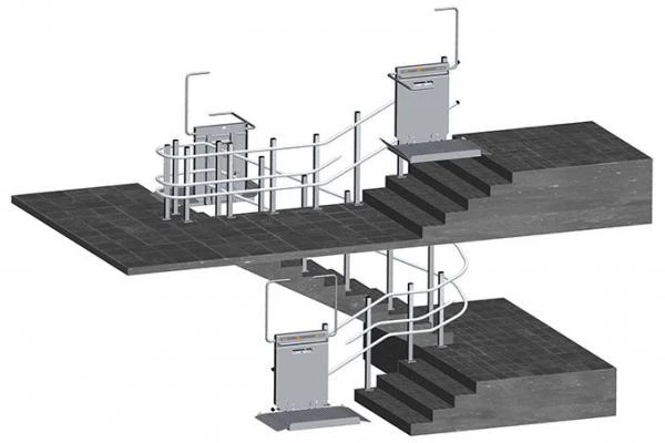 Naklonniy (lestnichniy) invalidniy podyomnik ComDis-250 W