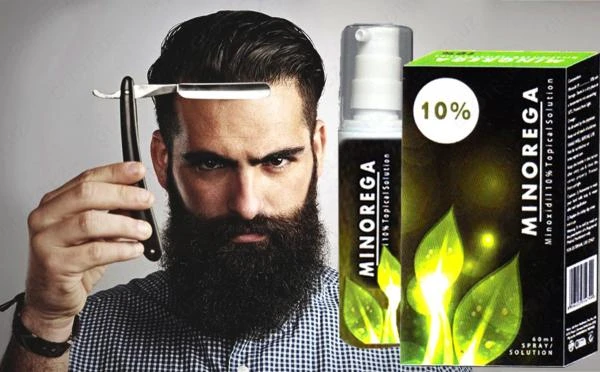 Миноксидил 10% для роста волос и бороды Minorega, 60 мл