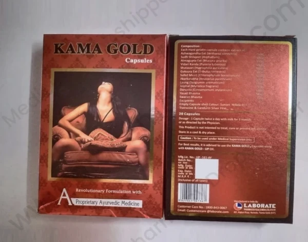 Kama Gold - ayollar uchun hayajonli dori (tabiiy)