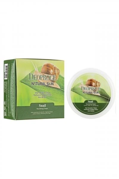 Salyangoz ekstrakti bilan yuz va tana kremi salyangoz uchun tabiiy terini oziqlantiruvchi krem ​​5529 Deoproce (Koreya)