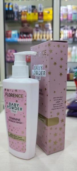 Ayollar uchun intim joylarni yuvish vositasi Florence Baby Powder Pink