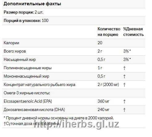 Now Foods, Omega-3, 200 myagkix jelatinovix kapsul