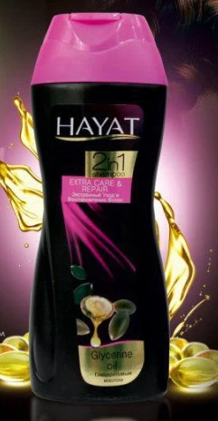 Shampun "Hayat 2 in 1" s gliserinovim maslom 400 ml