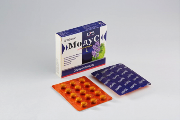 Модус - спокойная ночь таблетки 3,6 г N30