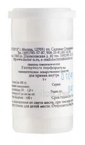 GIPERIKUM PERFORATUM S30 GOMEOPAT MONOKOMP PREPARAT PRIROD PROISXOJD gomeopatik granulalar 5g