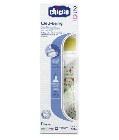 Butilochka Well-Being 2 mes+ 250ml Chicco
