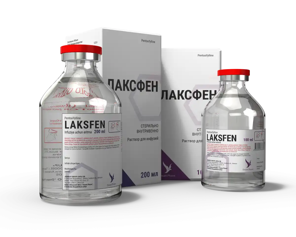 LAKSFEN infuziya uchun eritma 200ml 0,05%