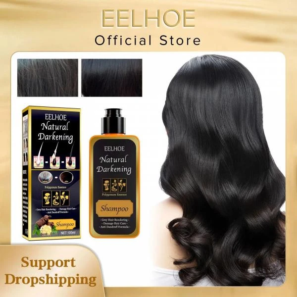 Eelhoe Natural Darkening oq sochlarni bo'yash va parvarishlash uchun shampun