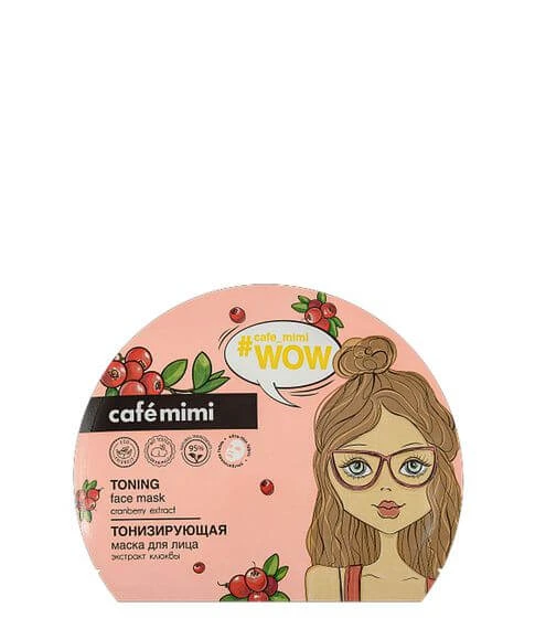 Тонизирующая тканевая WOW маска для лица CAFE MIMI