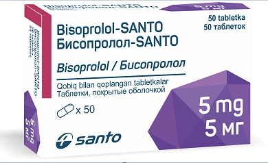 Bisoprolol-SANTO tabletkalari 5mg N50
