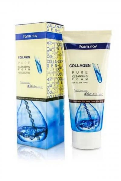 Пенка очищающая с коллагеном collagen pure cleansing foam 5520 FarmStay (Корея)