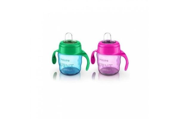 Поильник с мягким носиком и ручками, 200 мл 1шт., 6 мес+ AV095