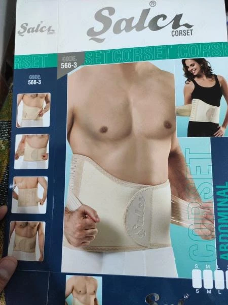 Ortopedik korset belbog'i churra bilan orqa uchun