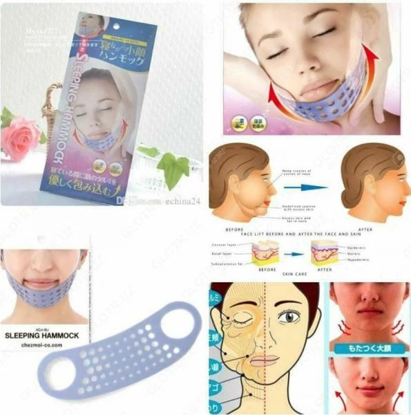 3D ko'tarish effekti bilan yuzning ovalini ko'tarish uchun niqobi