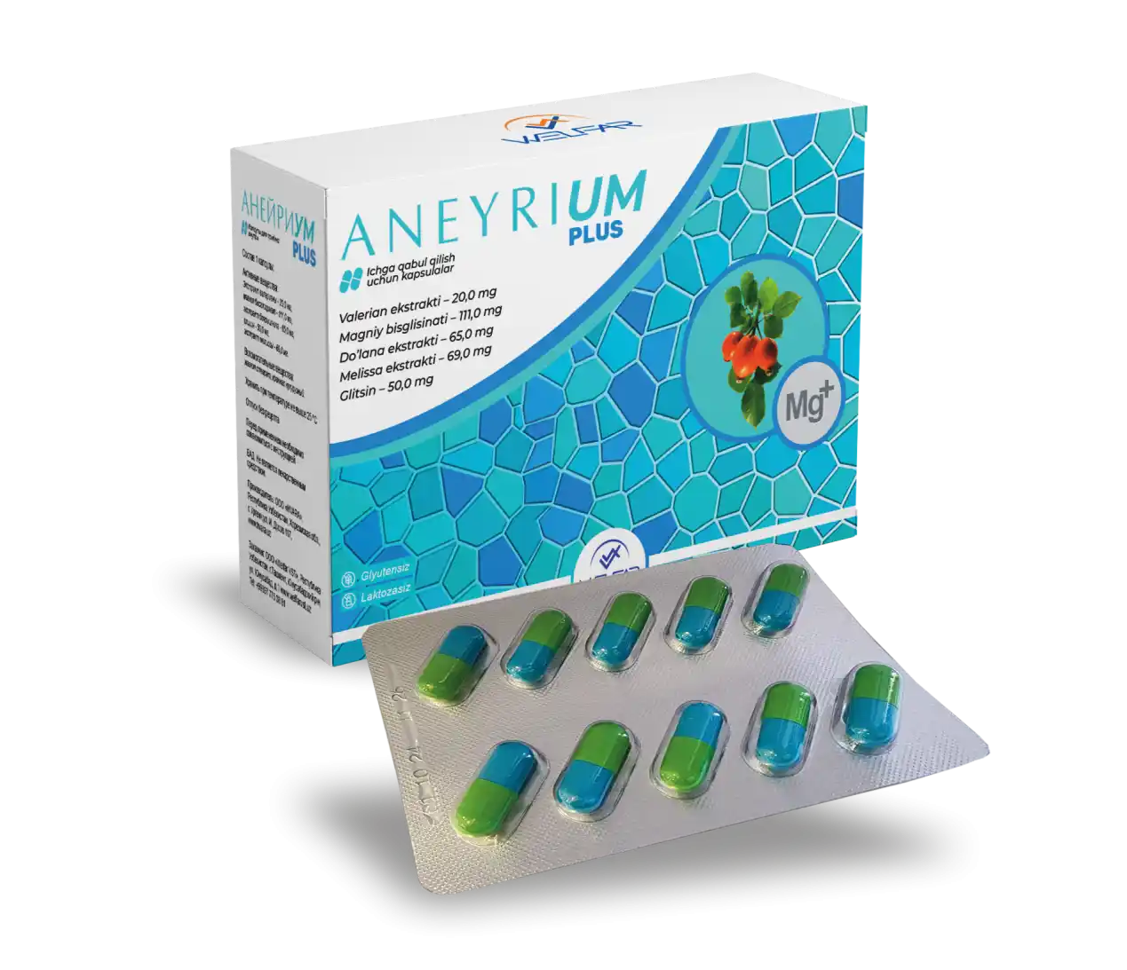 ANEYRIUM 0,5 kapsulalar  N 20