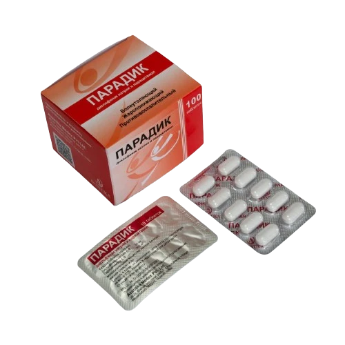 PARADIK tabletkalari 500mg/50mg N100