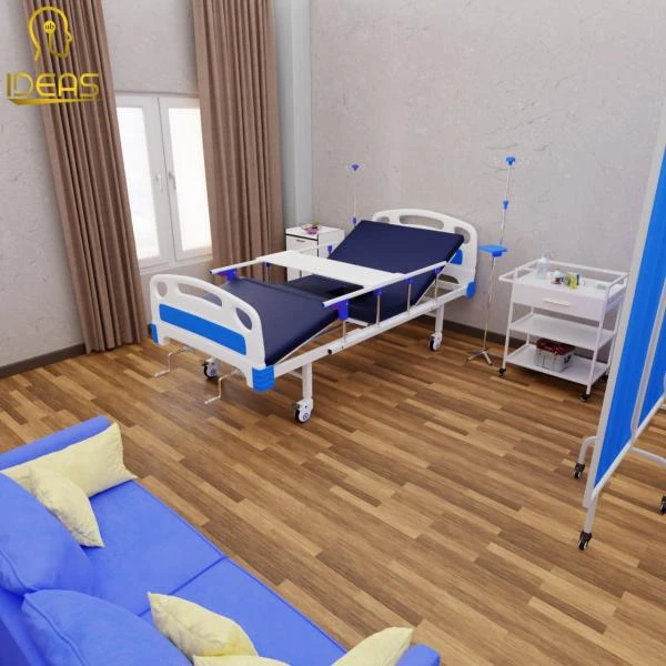 Medisinskaya Krovat dlya domashnego uxoda 2x funksionalniy s otverstiem dlya gorshka