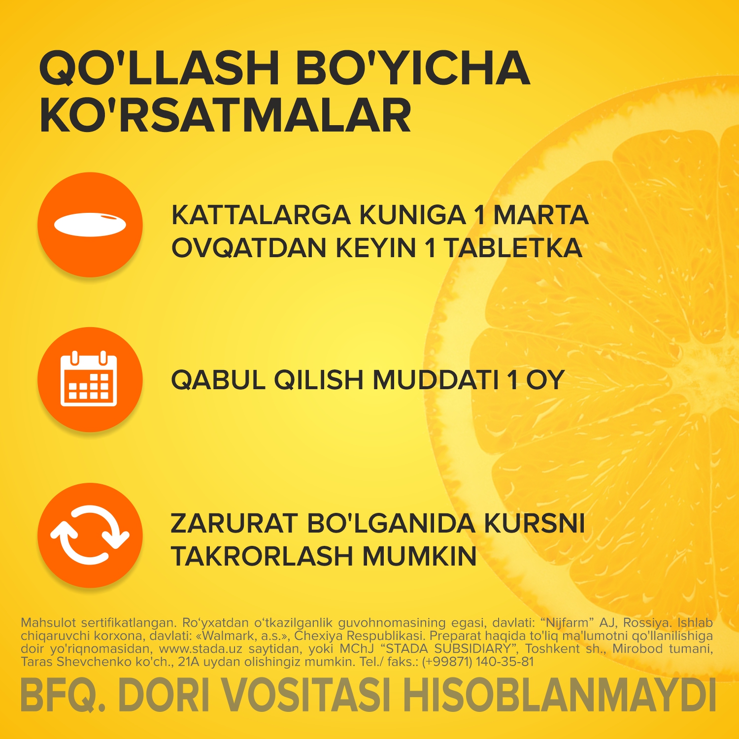 VITRUM (VITAMIN S) jevatelnie tabletkalari N30