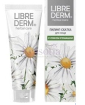 Librederm piling-skatka s romashkoy dlya lisa 75 ml