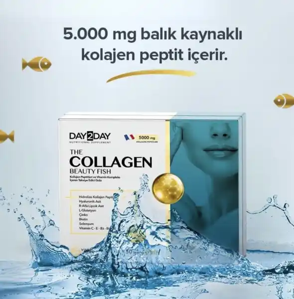 Day2day Beauty Fish baliq kollageni (30 paket)