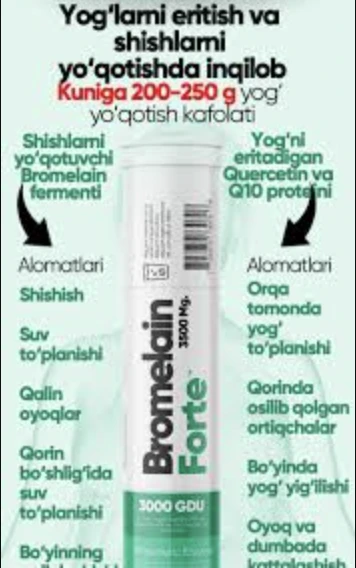 Preparat "Bromelayn Forte" 3500 mg