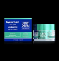 Librederm eco-refill гиалуроновый cica-крем увлажняющий матирующий дневной для жирной кожи 50 мл