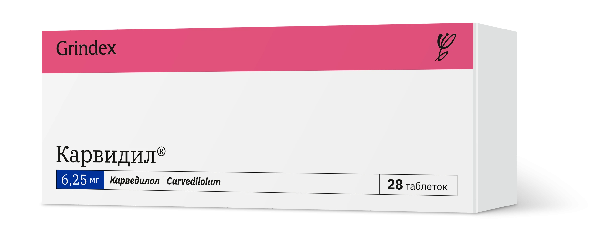 КАРВИДИЛ таблетки 6,25мг N28