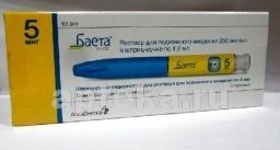 БАЕТА раствор 1,2мл 250мкг/мл